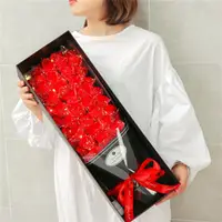 在飛比找樂天市場購物網優惠-七夕情人節禮物玫瑰花束送女友老婆表白生日仿真肥皂香皂花禮盒-