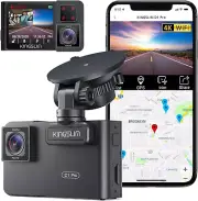 D1 Pro Dual Dash Cam 4K Record inside - Front and inside Dash Camera GPS Wifi fo