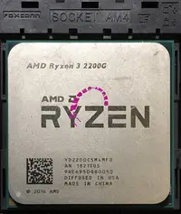 在飛比找Yahoo!奇摩拍賣優惠-AMD Ryzen 3 2200G 四核心處理器，Socke