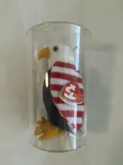 -L TY BEANIE BABY BABIES WITH TAG 2002 SOAR AMERICAN EAGLE BIRD W/Display Tube