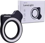 LensXpert FL26 Macro Photography Pocket Ring Light – Smartphone Clip-On LED Fill Light for Close-Up Photography – Rechargeable and Adjustable Brightness – Compatible with iPhone, Samsung, Android