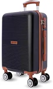 [EL CABALLO] Cabin Travel Suitcases - Cabin Suitcase - Travel Suitcases - Ryannair 52x35x20 Heavy Duty Cabin Suitcase - Aircraft Luggage with TSA Lock