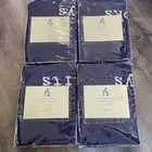 Pottery Barn Kids Sabrina Phrase Basket Liner Large Blue Toys Books Crafts 4-set