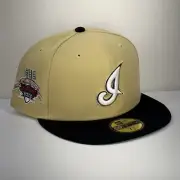TOPPERZ EXCLUSIVE CLEVELAND INDIANS VEGAS GOLD NEW ERA 59FIFTY FITTED HAT 7 1/2