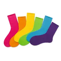在飛比找蝦皮購物優惠-ins風糖果色中統襪 糖果色 中統襪 襪子 棉襪 紫色 黑色