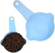 Cat Food Scoop | Adjustable Cute Anti-Spill Flour Scoop | Measuring Cups, Cat Feeding & Watering Supplies For Wet, Grain, Cooking, Kitchen