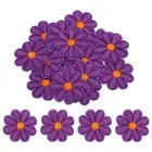 Flower Iron-on Patches for Clothing Repair Backpack 3.54x3.54" 15 Pcs(Purple)