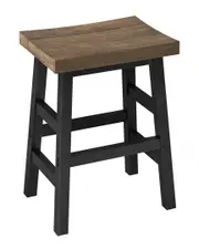 Alaterre Pomona - Wood 26in Counter Stool with Metal Legs