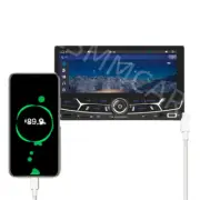 Car Stereo Radio Double Din Touch Screen MP5 Player USB Type-C Charging 6.86in (for: Audi)