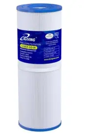 iLiving ILG8CF-50-IN Pool Spa Water Filter Cartridge, White & Blue