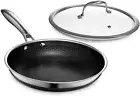 Versatile 10-Inch Nonstick Fry Pan with Tempered Glass Lid – Induction Ready