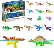 Dinosaur Series - 16Pcs Temperature Color Changing Bath Toys, Water Table Toy fo