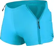 Kids Padded Shorts-Zipper HIPS Protectective Gear for Cycling Snowing Ski Skating, 3D HIPS Pads for Butt Tailbone