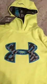 Under Armour Boys' Fleece Storm Big Logo Hoodie