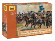 Model Soldati Model Kit Dioramas Zvezda Swedish Dragoons Charles XII 1Tth