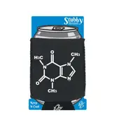 Caffeine Chemical - Funny Novelty Stubby Holder With Base