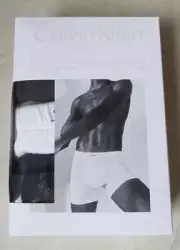 NEW Calvin Klein PURE Cotton Stretch 3-Pack BOXER BRIEFS MEN XL $49.5 NB3263-903