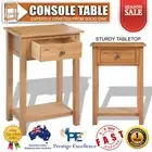Console Table with Drawer Hallway Entryway Telephone Bedside Furniture Solid Oak