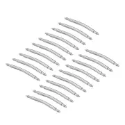 20pcs 20mm Curved Spring Bar Pins 1.8mm Stainless Steel Watch Band Link Pin