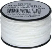 Atwood Rope MFG Micro Cord 125ft White MS08 - WHITE