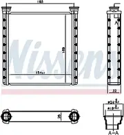 Nissens HVAC Heater Core - 70533