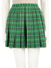 Green Plaid Skort