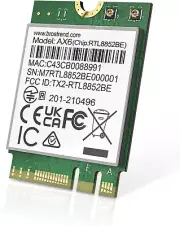 Wifi 6 1800Mbps Wifi Card for Laptop, M.2 Wireless Card, Bluetooth 5.2, Dual Ban