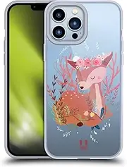Head Case Designs Deer Woodland Animals Gel Case [Military Grade Protection] Compatible with Apple iPhone 13 Pro Max