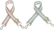 [GAROZATION] 2pcs Adjustable Purse Strap Replacement for Handbags Stylish Crossbody Shoulder Belt Matcha Lotus Durable Women Bag Strap for DIY