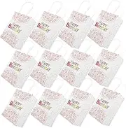 HOOTNEE 12pcs Cartoon present Bags for Birthday Parties Fun Candy Pouches Goodie Bags for Treats Showers Festive Decor Lightweight Design