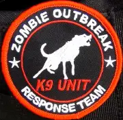 Zombie Outbreak Response Team K9 Embroidered Patch