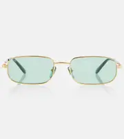 [Gucci] Gucci Rectangular sunglasses One size gold