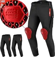 SHIMA AKIRA Motorcycle Trousers for Men Women AIRFORCE Knee Protectors Motorbike Armoured Urban Lightweight Protective Ventilated Reinforced Armored Bike (Unisex, Black, XL)