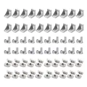 20Sets 4040 Aluminum Extrusion Connectors 40 Series Extrusion Corner Piece wi...