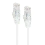 Alogic 3M White Ultra Slim Cat6 Network Cable Utp 28Awg Series Alpha