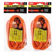 4Pcs 90CM Heavy Duty 10MM Strong Stretched Bungee Cord Strap Car Roof Luggage