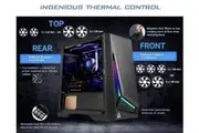 Antec DP301M mATX, ARGB Front LED, Tempered Glass Side, Up to 6x 120mm Fans, Dust Filter, Gaming Case. 2 Years Warranty