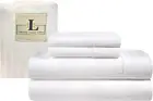 Twin XL Size Bed Sheets - Softest 100% Cotton 4PC Sheet Set -500 Thread Count- C