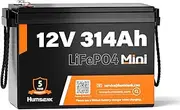 12V 314Ah LiFePO4 Lithium Battery,100A BMS,15000+ Deep Cycle Lithium Iron Phosphate Rechargeable Battery Max 4019Wh Energy Great for RV, Marine and Off Grid Applications