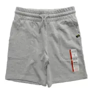 Wonder Nation Boys French Terry Shorts Medium (8) Pull-on Drawstring Light Gray