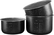 3L Natural Ceramic Maifan Stone Rice Cooker Inner Pot, Compatible for Midea, Non-Stick Thickened Inner Liner Bowl