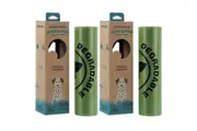400pc Paws & Claws Pick-A-Poo Degradable Dog Waste Poop Bags Dispenser Vanilla