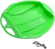 Aymzbd Snow Sled Sledge with Handle, Sleigh with Rope, Grass Sliding Sled, Snow Luge Downhill Sled for Children, Kids, Boys, Girls