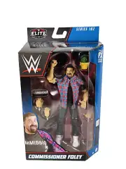 WWE Commissioner Mick Foley Elite Series 102 6" Wrestling Action Figure New 2023