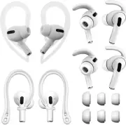 ALXCD Eartips & Ear Hooks Kit Replacement for Air Pods Pro, 2 Pairs Over-Ear Sof