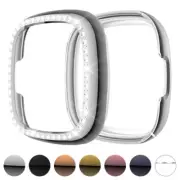 StrapsCo TPU Protective Case with one row of Rhinestones for Fitbit Versa 3