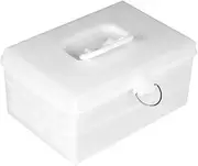FONDOTIN Multipurpose Storage Chest Mahjong Case Lid Plastic Box for Mahjong Household Organizing