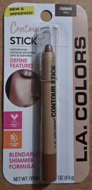 L.A. Colors Deep Contour Stick C68640 Blendable Shimmer Formula 3 ct.