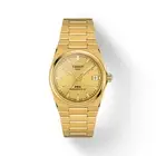 New Tissot PRX Gold Tone 35mm Powermatic 80 Champagne Dial Watch T1372073302100