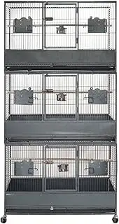 YES4PETS 187cm XL Triple Stackers Breeding Bird Parrot Cage Cockatoos Aviary